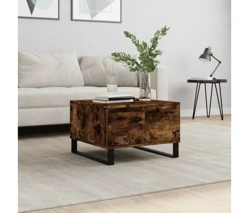 Kavos Staliukas, Dūminio Ąžuolo, 55X55X36,5cm Apdirbta Mediena Kavos Staliukas, Dūminio Ąžuolo, 55X55X36,5cm Apdirbta Mediena