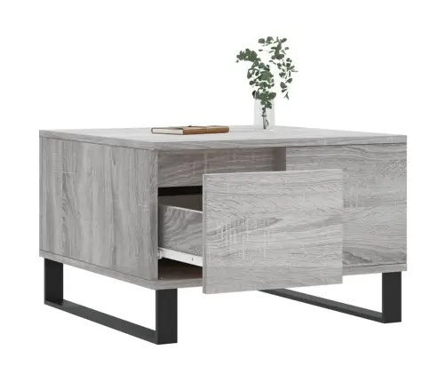 Kavos Staliukas, Pilkas Ąžuolo, 55X55X36,5cm Apdirbta Mediena Kavos Staliukas, Pilkas Ąžuolo, 55X55X36,5cm Apdirbta Mediena