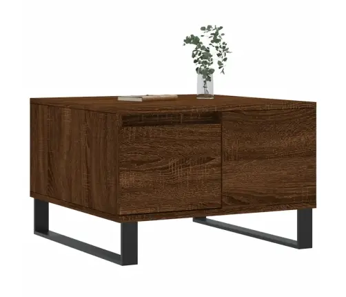 Kavos Staliukas, Rudas Ąžuolo, 55X55X36,5cm Apdirbta Mediena