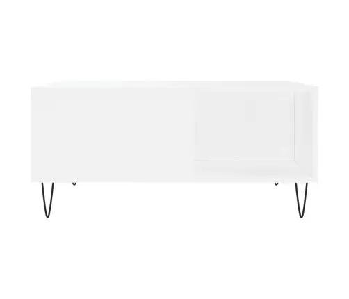 Kavos Staliukas, Baltos Spalvos, 80X80X36,5cm Apdirbta Mediena