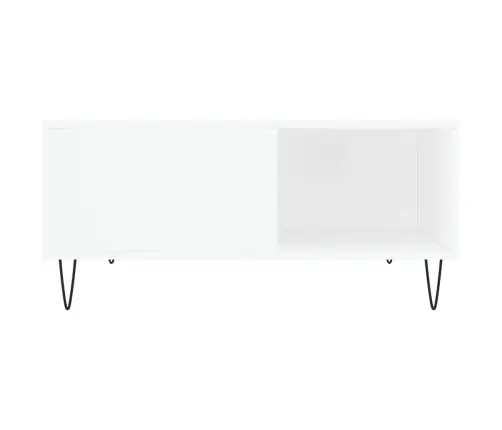 Kavos Staliukas, Baltos Spalvos, 80X80X36,5cm Apdirbta Mediena