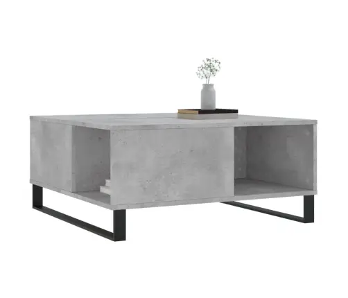 Kafijas Galdiņš, Betona Pelēks, 80X80X36,5Cm, Inženierijas Koks Vidaxl Kafijas Galdiņš, Betona Pelēks, 80X80X36,5Cm, Inženierijas Koks Vidaxl