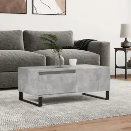 Kohvilaud, Betoonhall, 90X50X36,5 cm Tehispuit