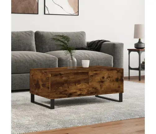 Kafijas Galdiņš, Ozolkoka, 90X50X36,5 Cm, Inženierijas Koks Vidaxl