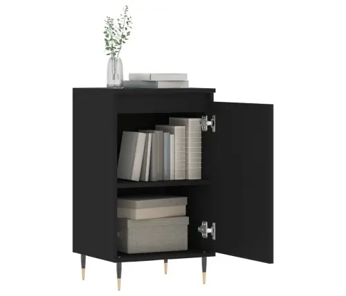Kumodes, 2 Gab., Melnas, 40X35X70 Cm, Inženierijas Koks Vidaxl