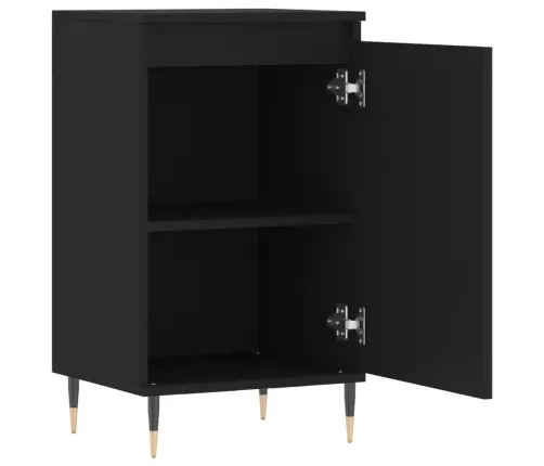 Kumodes, 2 Gab., Melnas, 40X35X70 Cm, Inženierijas Koks Vidaxl