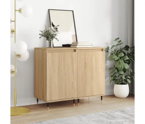 Kumodes, 2 Gab., Ozolkoka Krāsā, 40X35X70 Cm, Inženierijas Koks Vidaxl