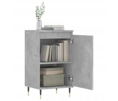 Plaukts, Betona Pelēks, 40X35X70 Cm, Inženierijas Koks Vidaxl