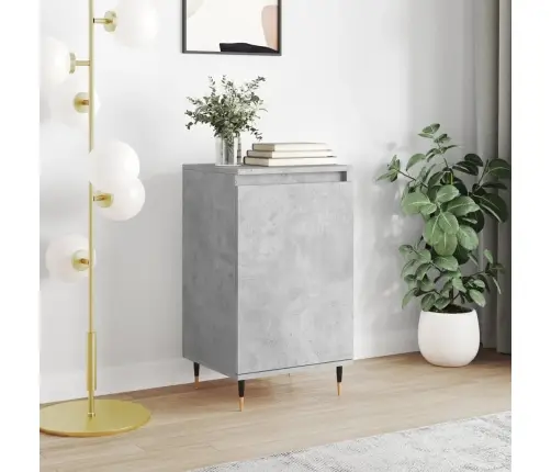 Plaukts, Betona Pelēks, 40X35X70 Cm, Inženierijas Koks Vidaxl