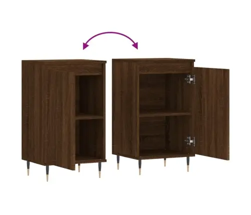 Kumodes, 2 Gab., Ozolkoka Krāsā, 40X35X70 Cm, Inženierijas Koks Vidaxl