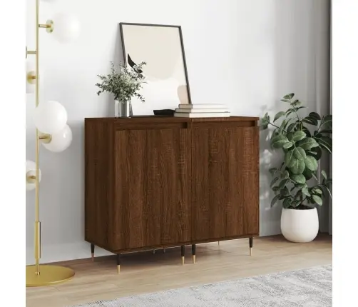 Kumodes, 2 Gab., Ozolkoka Krāsā, 40X35X70 Cm, Inženierijas Koks Vidaxl