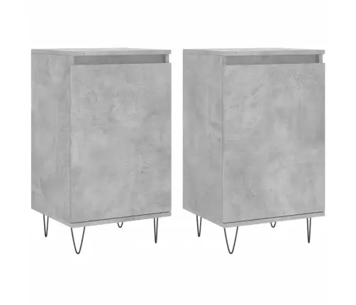 Kumodes, 2 Gab., Betona Pelēkas, 40X35X70 Cm, Inženierijas Koks Vidaxl Kumodes, 2 Gab., Betona Pelēkas, 40X35X70 Cm, Inženierijas Koks Vidaxl