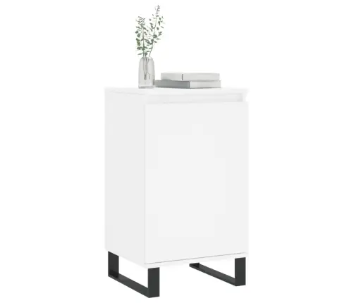 Kumode, Balta, 40X35X70 Cm, Inženierijas Koks Vidaxl