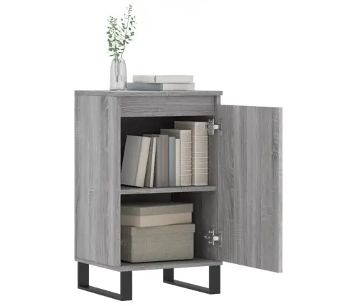 Kumode, Pelēka Ozolkoka, 40X35X70 Cm, Inženierijas Koks Vidaxl