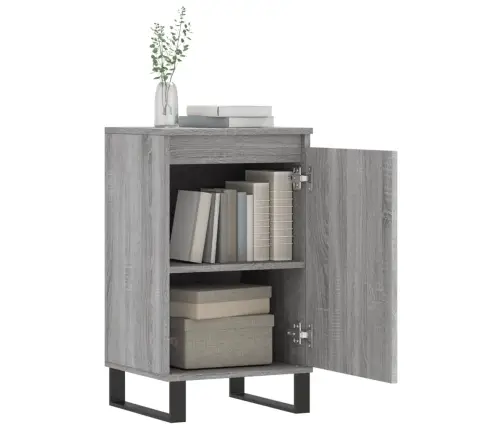 Šoninės Spintelės, 2Vnt., Pilkos Ąžuolo, 40X35X70cm Mediena