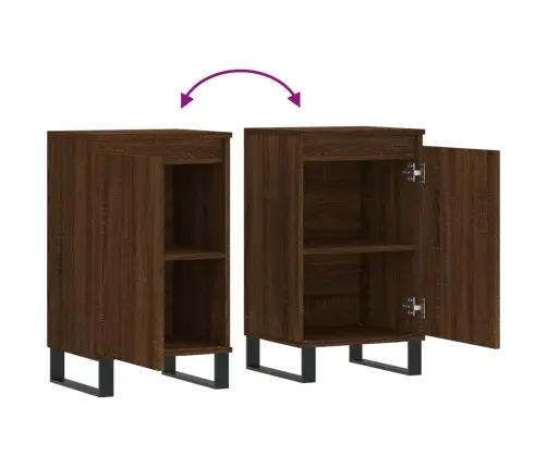 Kumodes, 2 Gab., Ozolkoka Krāsā, 40X35X70 Cm, Inženierijas Koks Vidaxl