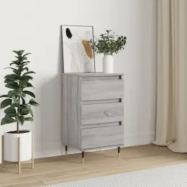 Kumode, Pelēka Ozolkoka, 40X35X70 Cm, Inženierijas Koks Vidaxl