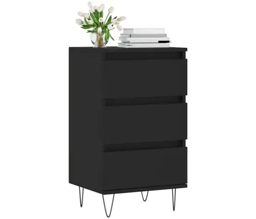 Kumode, Melna, 40X35X70 Cm, Inženierijas Koks, Melns Vidaxl Kumode, Melna, 40X35X70 Cm, Inženierijas Koks, Melns Vidaxl