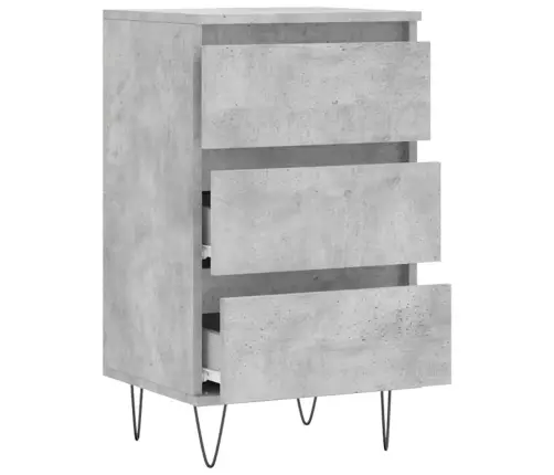 Plaukts, Betona Pelēks, 40X35X70 Cm, Inženierijas Koks Vidaxl