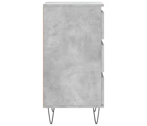 Plaukts, Betona Pelēks, 40X35X70 Cm, Inženierijas Koks Vidaxl