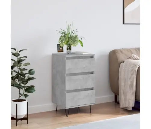 Plaukts, Betona Pelēks, 40X35X70 Cm, Inženierijas Koks Vidaxl