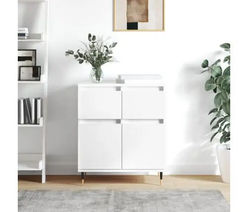 Puhvetkapp, Valge, 60 X 35 X 70 cm Tehispuit