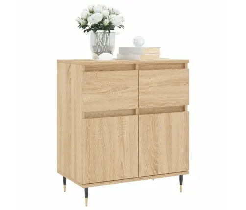 Šoninė Spintelė, Sonoma Ąžuolo, 60X35X70cm Apdirbta Mediena