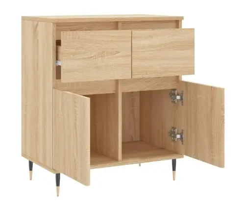 Šoninė Spintelė, Sonoma Ąžuolo, 60X35X70cm Apdirbta Mediena