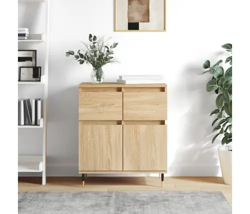 Šoninė Spintelė, Sonoma Ąžuolo, 60X35X70cm Apdirbta Mediena