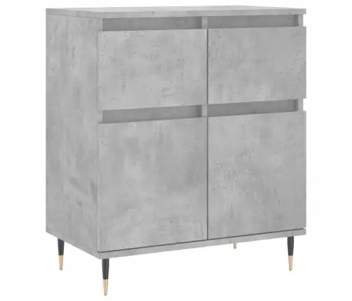 Plaukts, Betona Pelēks, 60X35X70 Cm, Inženierijas Koks Vidaxl