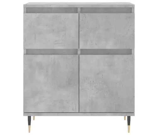 Plaukts, Betona Pelēks, 60X35X70 Cm, Inženierijas Koks Vidaxl