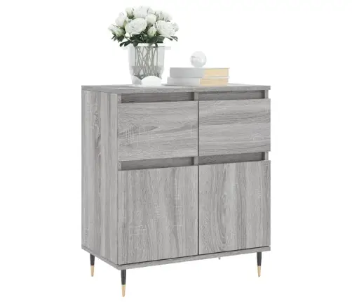 Šoninė Spintelė, Pilka Ąžuolo, 60X35X70cm Apdirbta Mediena