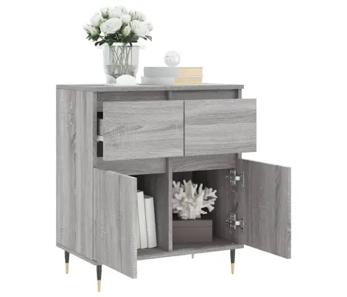 Šoninė Spintelė, Pilka Ąžuolo, 60X35X70cm Apdirbta Mediena