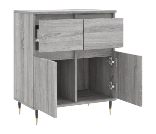 Šoninė Spintelė, Pilka Ąžuolo, 60X35X70cm Apdirbta Mediena