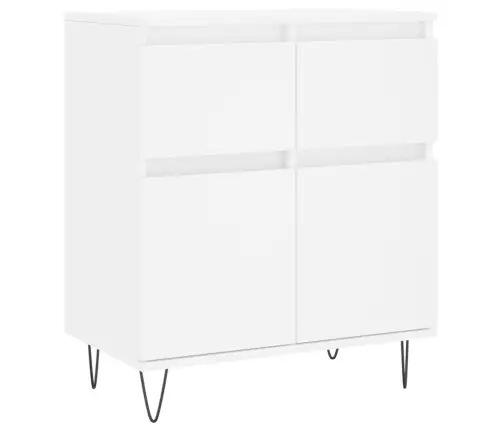 Šoninė Spintelė, Baltos Spalvos, 60X35X70cm Apdirbta Mediena