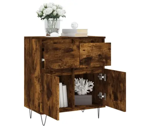 Kumode, Ozolkoka Krāsa, 60X35X70 Cm, Inženierijas Koks Vidaxl