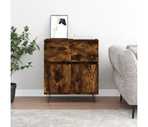 Kumode, Ozolkoka Krāsa, 60X35X70 Cm, Inženierijas Koks Vidaxl