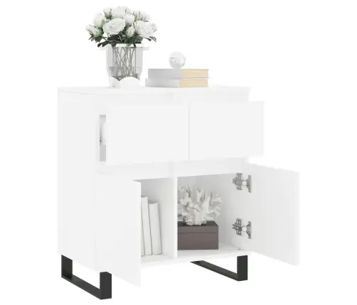 Puhvetkapp, Valge, 60 X 35 X 70 cm Tehispuit