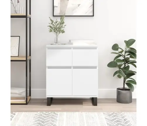 Puhvetkapp, Valge, 60 X 35 X 70 cm Tehispuit