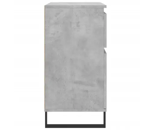 Plaukts, Betona Pelēks, 60X35X70 Cm, Inženierijas Koks Vidaxl