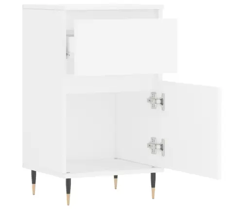 Kumodes, 2 Gab., Baltas, 40X35X70 Cm, Inženierijas Koks Vidaxl