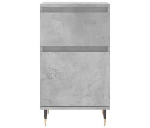 Šoninės Spintelės, 2Vnt., Betono Pilkos, 40X35X70cm Mediena