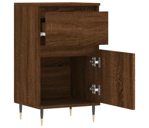 Šoninė Spintelė, Ruda Ąžuolo, 40X35X70cm Apdirbta Mediena