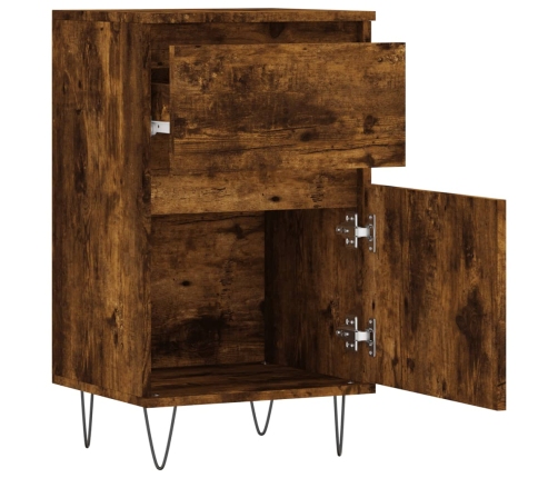 Puhvetkapid 2 Tk, Suitsutatud Tamm, 40 X 35 X 70 cm Tehispuit