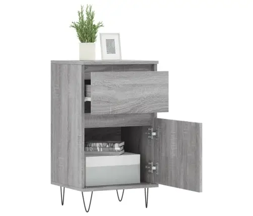 Kumode, Pelēka Ozolkoka, 40X35X70 Cm, Inženierijas Koks Vidaxl Kumode, Pelēka Ozolkoka, 40X35X70 Cm, Inženierijas Koks Vidaxl