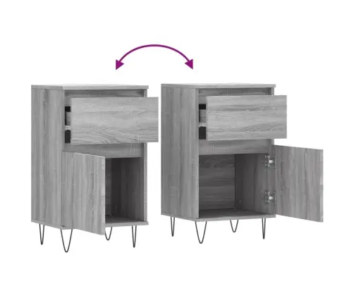 Kumode, Pelēka Ozolkoka, 40X35X70 Cm, Inženierijas Koks Vidaxl Kumode, Pelēka Ozolkoka, 40X35X70 Cm, Inženierijas Koks Vidaxl