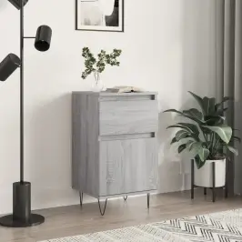 Kumode, Pelēka Ozolkoka, 40X35X70 Cm, Inženierijas Koks Vidaxl