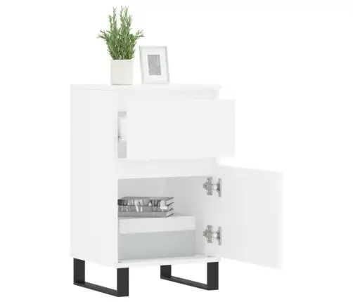 Šoninė Spintelė, Baltos Spalvos, 40X35X70cm Apdirbta Mediena