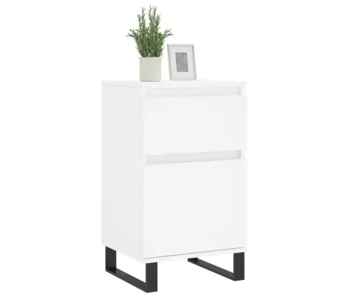 Kumodes, 2 Gab., Baltas, 40X35X70 Cm, Inženierijas Koks Vidaxl