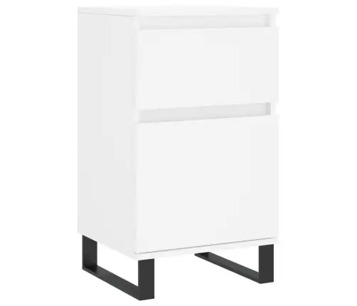 Kumodes, 2 Gab., Baltas, 40X35X70 Cm, Inženierijas Koks Vidaxl
